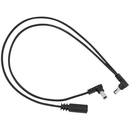 Cable Daisy Chain Plano DC2 - 2 Salidas Anguladas, Para Alimentar Pedales De Efectos De Guitarra/Bajo, 30 Cm