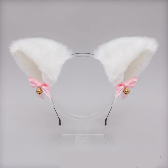 SOETDERT 5 Pièces Déguisement Chat Femme, Accessoires de Chat Costume pour Femme, Oreille de Chat Serre Tete, Chat Queue, Visage Autocollants Dentelle Masque pour Fête Carnaval Halloween Cosplay