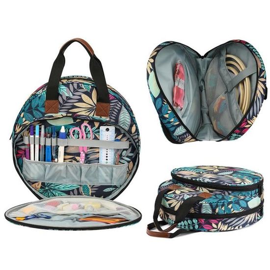 Duokon Sac De Rangement En Toile Oxford Pour Projet De Broderie Et Kits D'outils De Point De