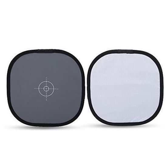 EBTOOLS Carte de Balance des Blancs 18/% de Référence de Référence Carte Grise avec Sac de Transport 11,8 30 * 30cm 11,8 Pouces