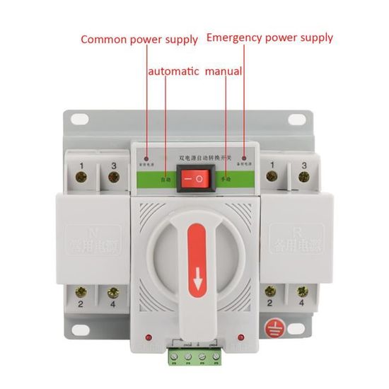 Commutateur De Transfert Automatique à Double Alimentation 63A 4P Commutateur De Transfert Automatique Faible Bruit Pour Les Machines Outils Dusine 55569645