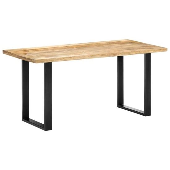 VidaXL Table de salle à manger 160x80x75 cm Bois de manguier massif