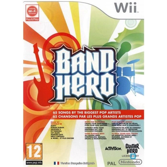Activision Band Hero Jeu Seul / Jeu Console Nintendo Wii