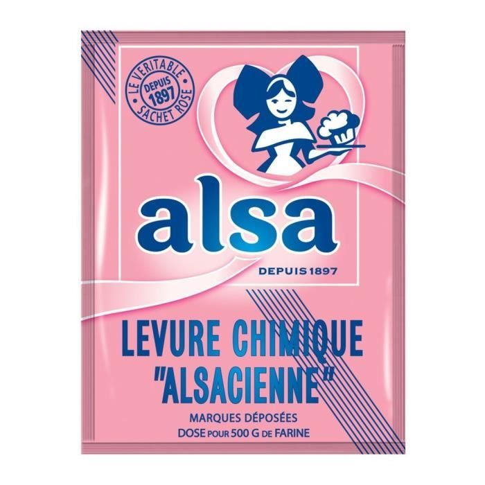 Alsa Levure Chimique Alsacienne x8 Sachets 88g - Lot de 6