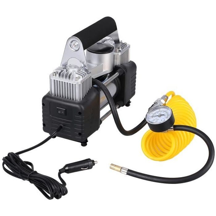 Compresseur d'air - Anfahr - 100PSI,75L/Min,Pompe Gonfleur de Pneu 12V 75L/Min Pour Auto Vélo Moto