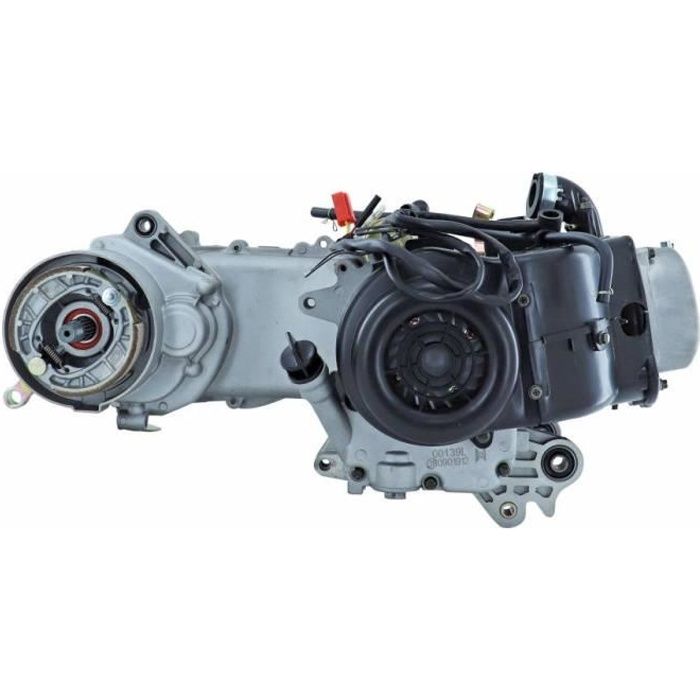 Moteur scoot adaptable scoot 50 chinois 4t gy6, 139qmb 10 pouces (longueur carter variation 400mm - axe de roue diam 16mm)