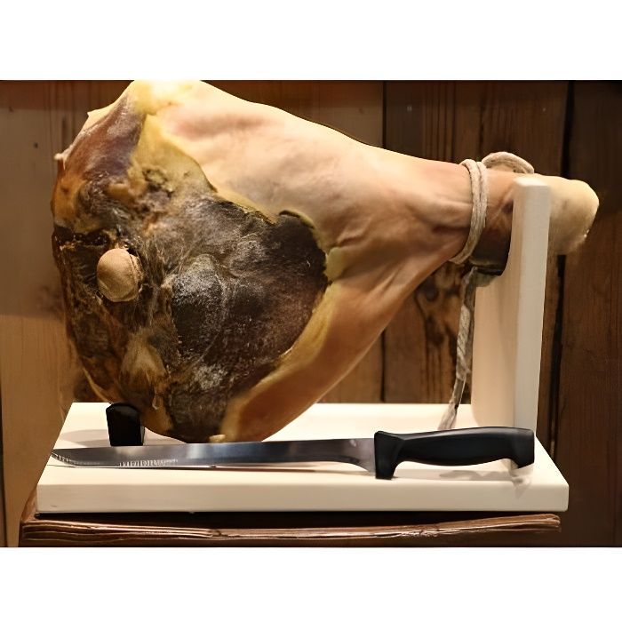 JAMBON SEC AVEC OS SUPPORT ET COUTEAU