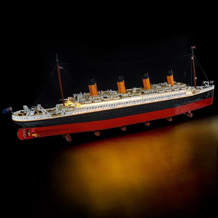 YEABRICKS LED Light pour Lego-10294 Creator Expert Titanic Modele de Blocs de Construction (Ensemble Lego Non Inclus)
