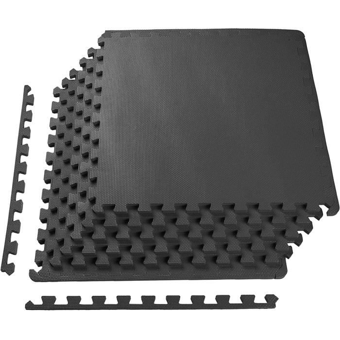 BalanceFrom Puzzle Tapis d'exercice avec carreaux imbriqués en mousse EVA pour MMA, exercice, gymnastique, revêtement sol protection