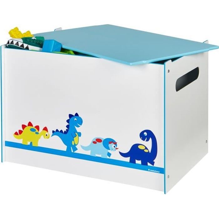 DINOSAURES Coffre à Jouets Enfant en bois avec couvercle HelloHome - Worlds Apart