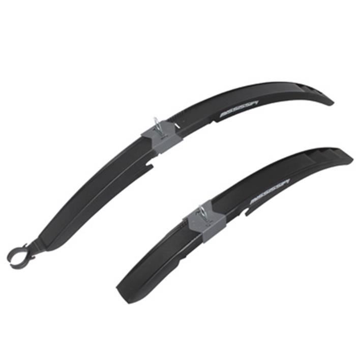 GARDE BOUE CITY-VTC RAPIDE 28- POLISPORT MISSISSIPI NOIR AV+AR POUR V-BRAKE-DISC (PAIRE)
