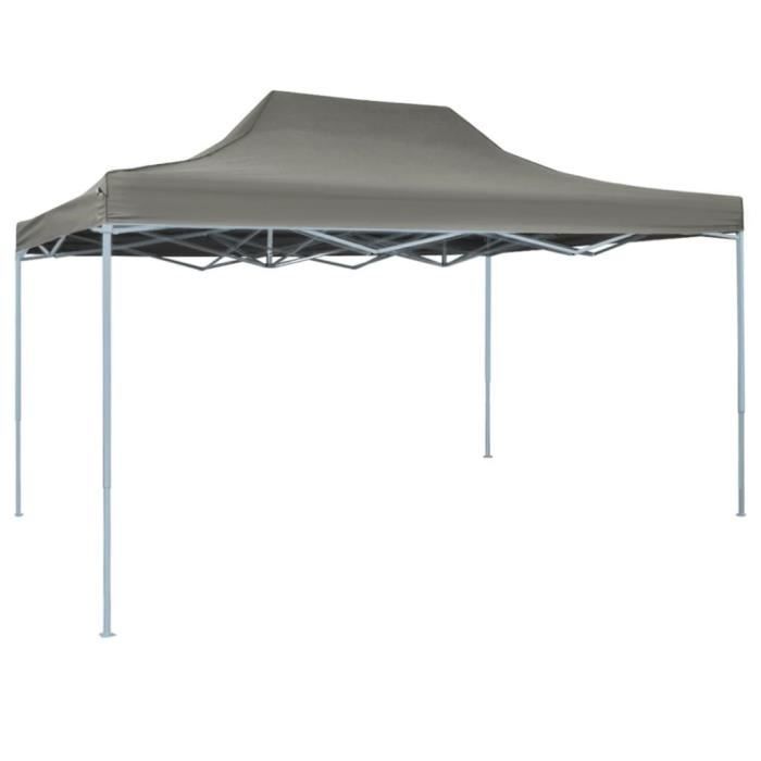 Moderne -Tonnelle de réception pliable Tonnelle de Jardin Tente de réception Barnum 3x4 m Acier Anthracite #86784