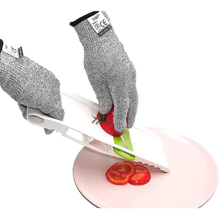 gants de protection anti coupure cuisine bricolage protection de sécurité, niveau 5 (taille m) tout simplement la meilleure protec