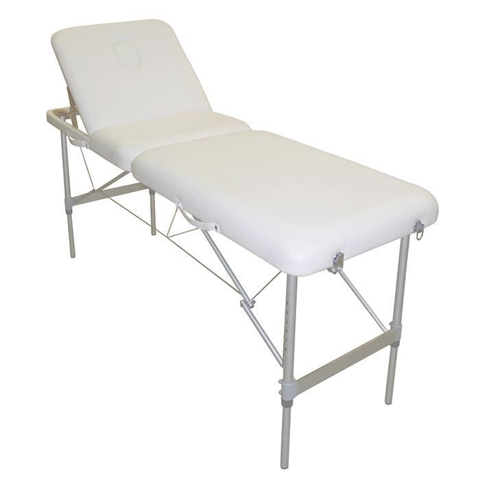 Beautélive Lit esthétique domicile pliant Partinico Blanc