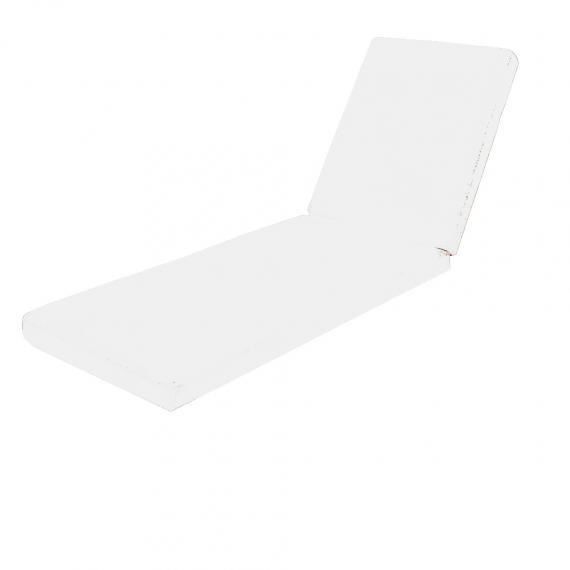 Coussin imperméable  outdoor pour bain de soleil largeur 70 cm x 200 cm épaisseur 8 cm blanc Couleur Par Défaut