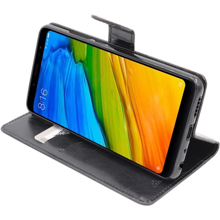ebestStar ® pour Xiaomi Redmi Note 5 - Etui Portefeuille PU Cuir , Noir