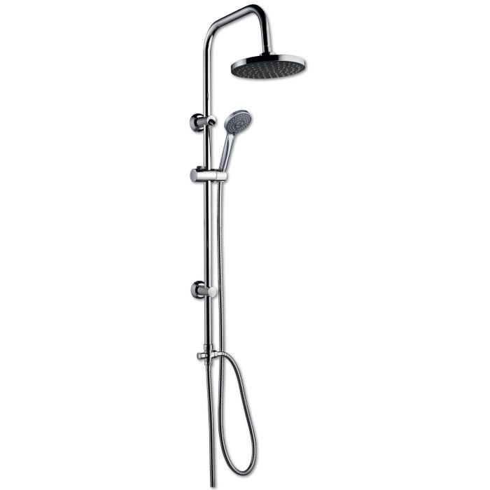 New Essekyra colonne de douche sans mitigeur Essebagno chromée
