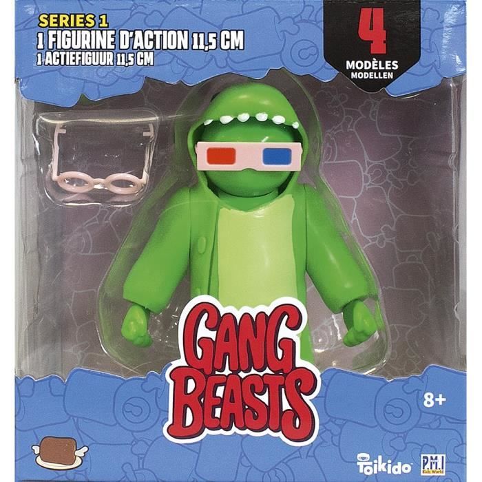 Gang Beasts® - 1 Figurine Articulée de 11,5 cm - Lot #3 - Figurines de Collection - Jeux Vidéos - Lansay