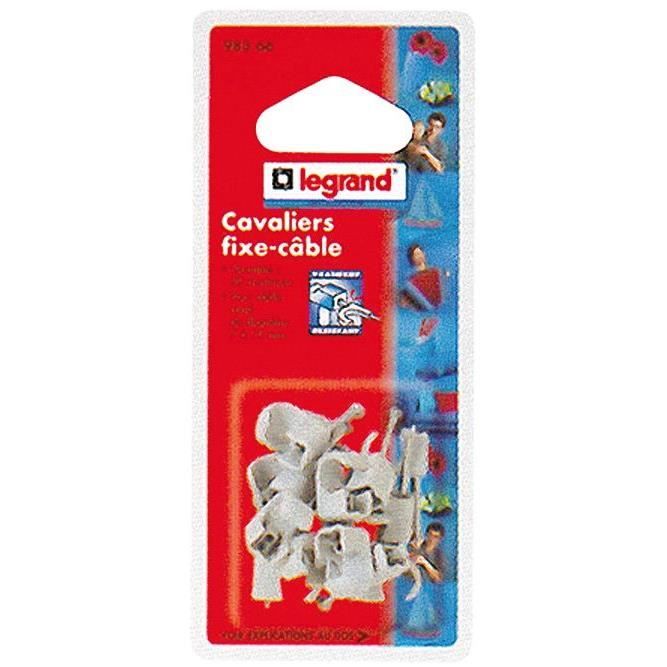 Cavalier fixe-câble Multifix x20 - D: 7 mm à D: 10 mm - gris