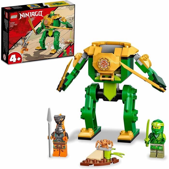 LEGO 71757 Ninjago Le Robot Ninja de Lloyd, Jouet pour Enfant des 4 Ans avec Figurine Serpent, Set de Construction