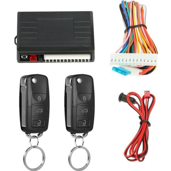 Kit de verrouillage centralisé de système de verrouillage sans clé de porte d'entrée de voiture universelle avec télécommande-52