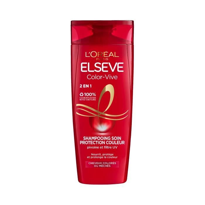 L'OREAL PARIS ELSEVE Shampoing soin Color-vive - 2en1 - 300ml