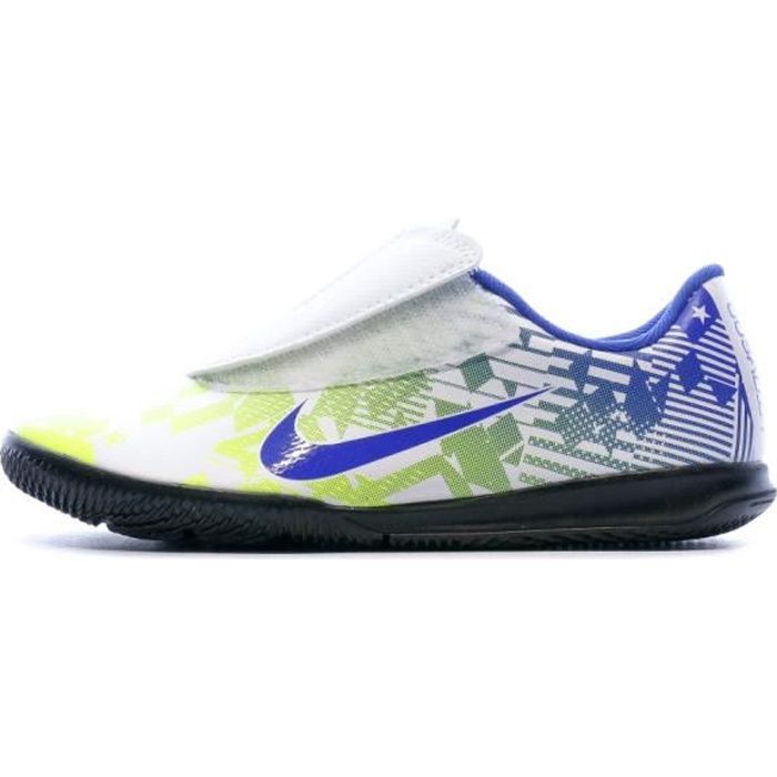 Chaussures de foot blanc/bleu/jaune enfant Nike Vapor 13 Club IN