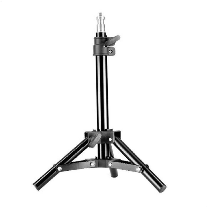 Old Shark T-01S - Mini trépied de studio - Hauteur réglable entre 34 cm et 50 cm - Spigot universel 1-4\