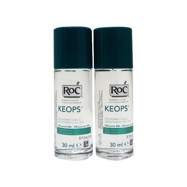 Roc Pack Keops Deodorant Roll On Intense Sweating 2x30ml