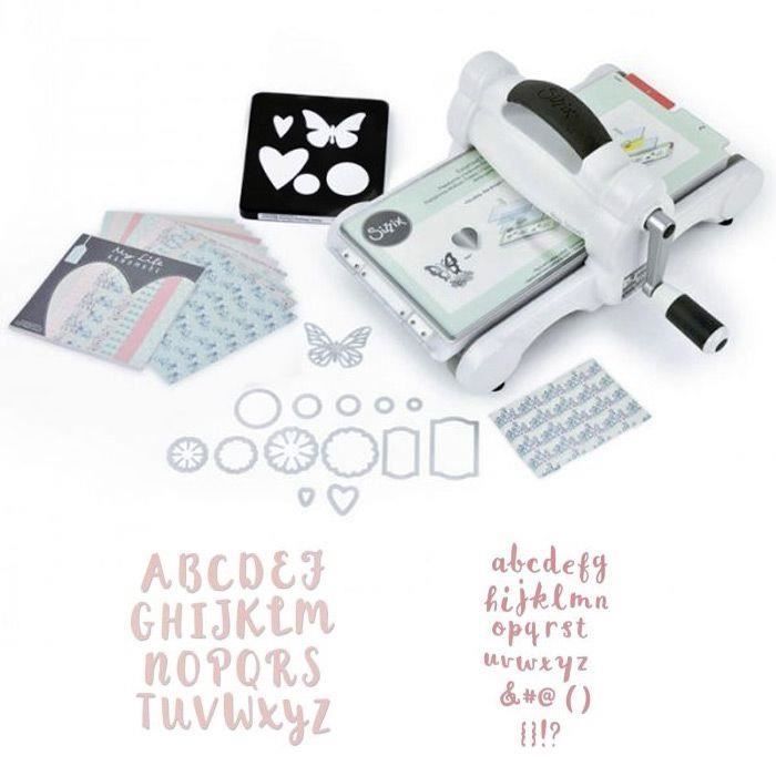 Kit débutant Sizzix Big Shot édition Alphabet