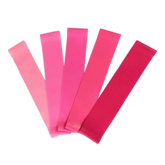 Bandes de boucle de résistance non toxique 5 pièces bandes extensibles d'entraînement bande de remise en forme pour le yoga à