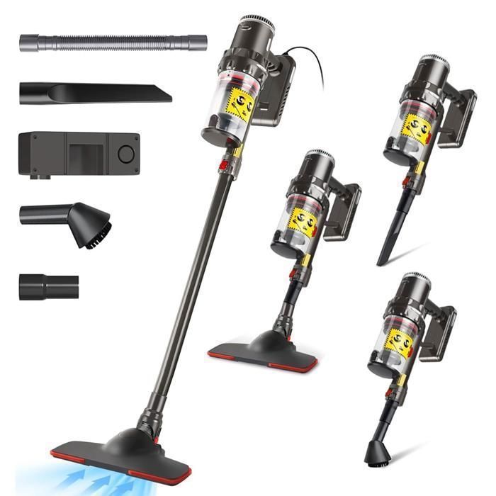 5 en 1 Aspirateur Balai Sans Sac Puissant 35Kpa 1400W