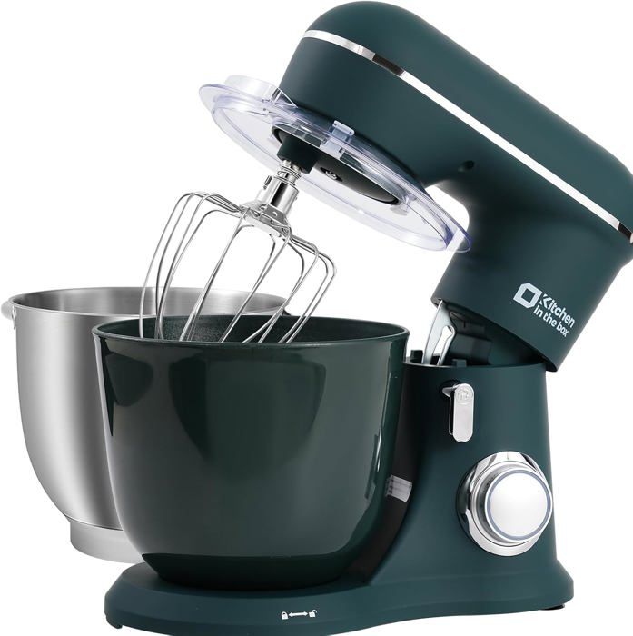 Robot Pâtissier BETRY 1500W 7.5L - Batteur Sur Socle Avec Fouet, Crochet, 6 Vitesses - 4
