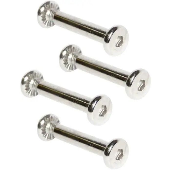Lot De 14 Axes De Roues De Patin à Roulettes – 6 Mm X 35 Mm, En Fer Avec Anti-desserrage – Pour Patins En Ligne Et Trottinettes