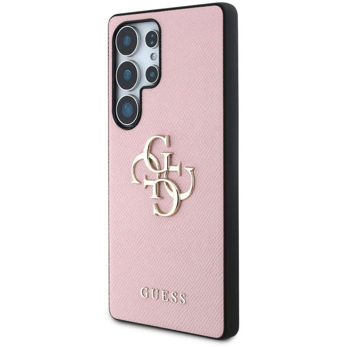 Guess PU Grained 4G Metal Logo Back Cover pour Samsung Galaxy S25 Ultra - vue 5