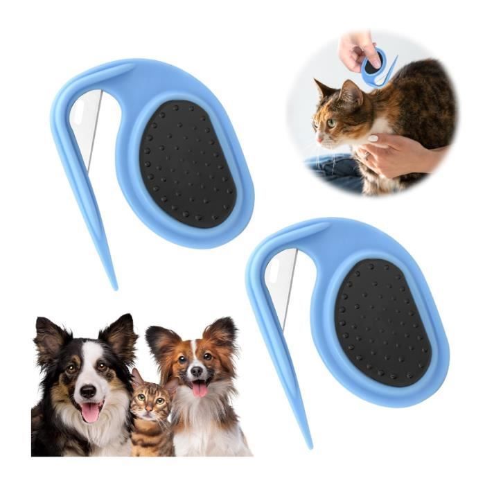 Lot de 2 Coupe noeud chatCoupe noeud chat poil longCoupe poil chatCoupe poils pertepour Enlever Les Nuds Poils De CISEAUX