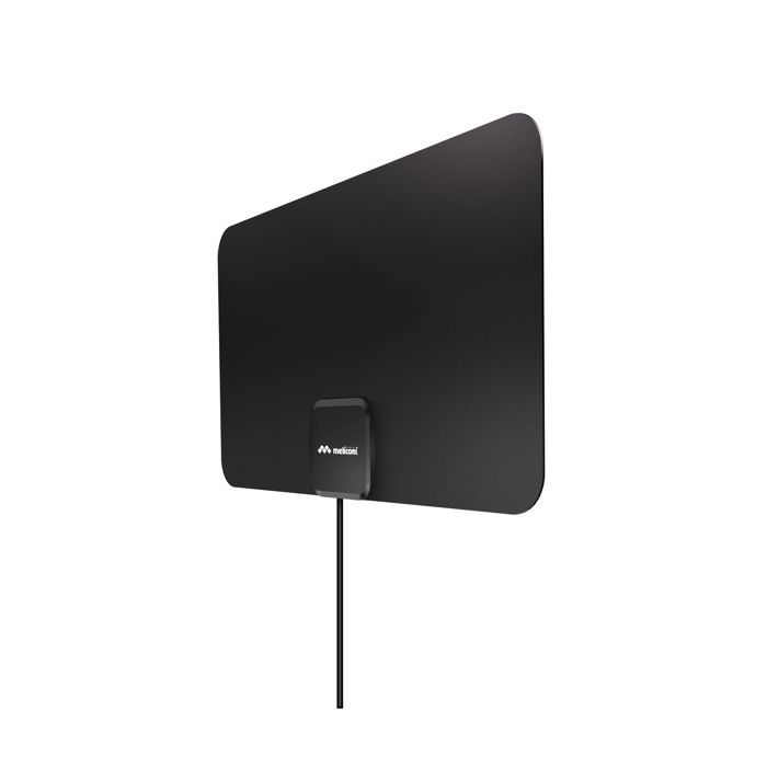 Antenne TV dintérieur - MELICONI - EASY FIT - Signaux numériques DVBT/DVBT2 - Filtres 4G/5G - 4K Ultra HD