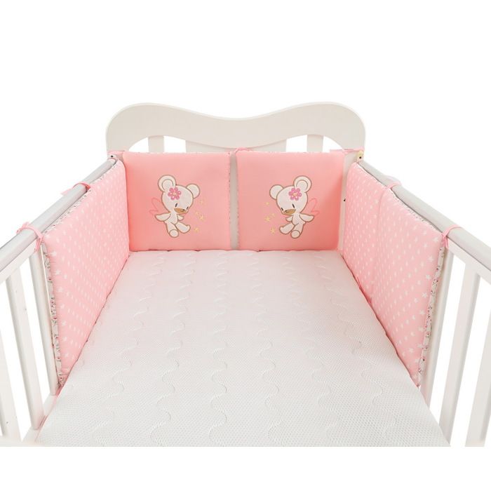 Tour De Lit Bébé,Tour De Lit Tressé De 4m Pour Bébé Nouveau-né,Berceau