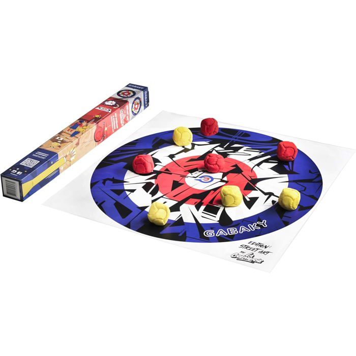 Jeu dadresse - Originale Gabaky - 8 boules molles - Intérieur & extérieur - Léger et silencieux