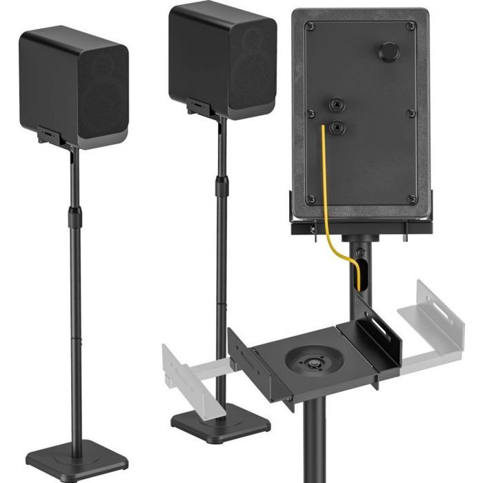 Fixation pour enceintes - pied denceintes - support denceintes Mozos MSS6-SET SUPPORTS POUR MONITEUR DE STUDIO 2 PIÃCES