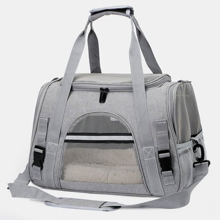 Sac de transport pour animaux - ULISEM - Homologué compagnies aériennes - Pour chats lapins chiens - 38x23x23 cm