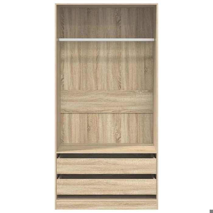EN SOLDE*Brun Garde-robe - MONNA - Scandianve - Pour chambre - Chêne sonoma 100x50x200 cm Bois dingénierie@392606
