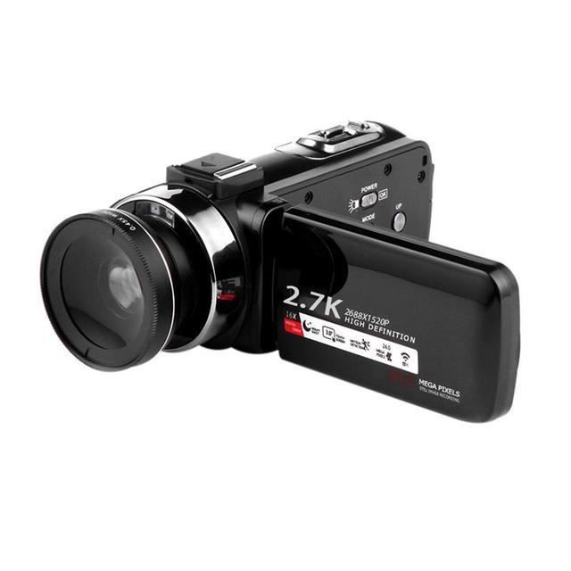 Camera video Pas cher Ultra HD 24FPS 30MP 2.7K Numerique Camera Video WIFI Camescope avec La Vision Nocturne Cdiscount Appareil Photo