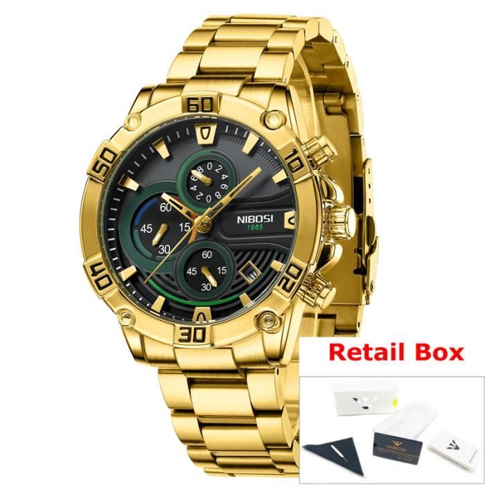 NIBOSI Montre-bracelet Analogique à Quartz Pour Femme