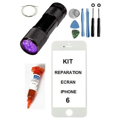 KIT REPARATION ECRAN LCD IPHONE 6 4.7 BLANC - Achat pièce ...