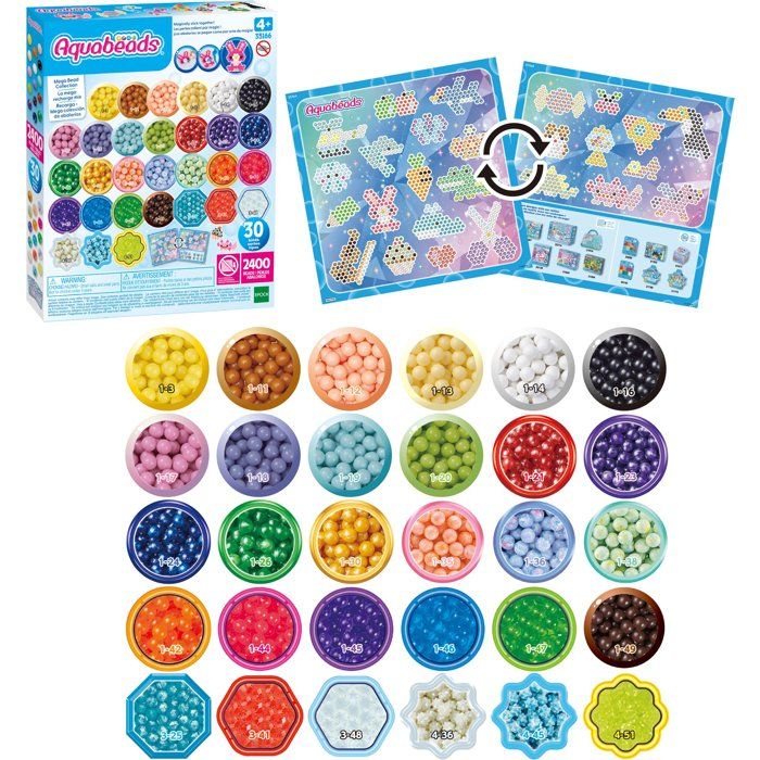 La méga recharge mix - Aquabeads - 35166 - Perles qui collent avec de leau loisir créatif pour enfant