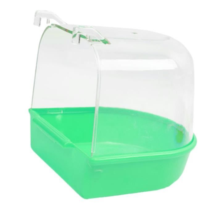Baignoire Suspendue Pour Oiseaux Et Oiseaux Perroquets Salle De Bains Cage Box Toy Green A Achat Vente Voliere Cage Oiseau Baignoire Bird 1 Piece Cdiscount