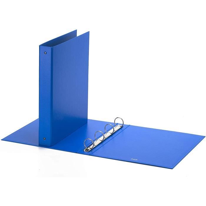 Lot De 10 Classeurs A4 En Carton Recyclé à Motif Marbre Nuageux - Largeur 8 Cm - Fabriqués En Allemagne - Certifié Ange Bleu - 2