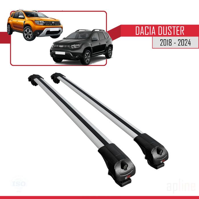 Compatible avec Dacia Duster 2018-2023 Barres de Toit ACE-1 Railing Porte-Bagages de Voiture Gris