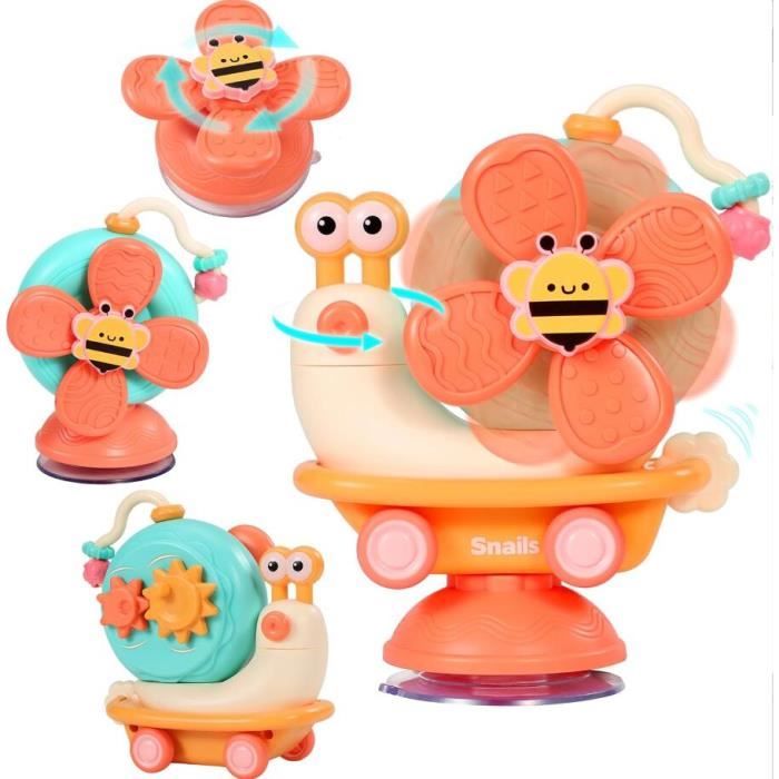 Spinner Bebe Ventouse,Baby Spinner Ventouse,Jouet Bain Bébé,Jouet